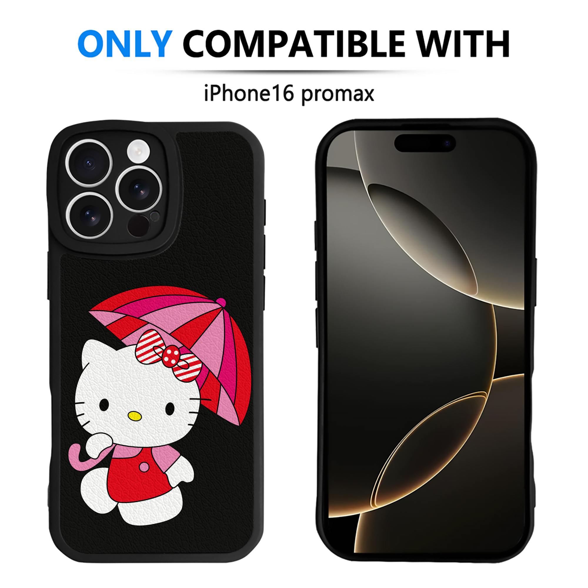 （画像用） Hello Kitty ハローキティ 【iPhone 16シリーズ対応】シリコンスマホケース（レザー調） 材質：シリコン